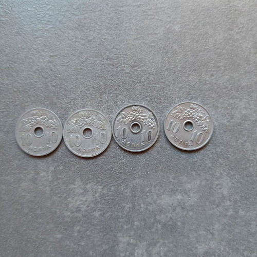 10 Lepta Coin used, Greece