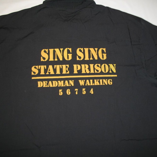 New shirt of the death row inmates, from Sing Sing prison of the United States. 3XL