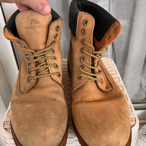 Lumberjack men's boots used, beige, size 46