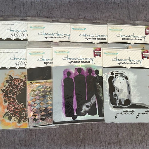 Donna Downey Signature Stencils used craft designs