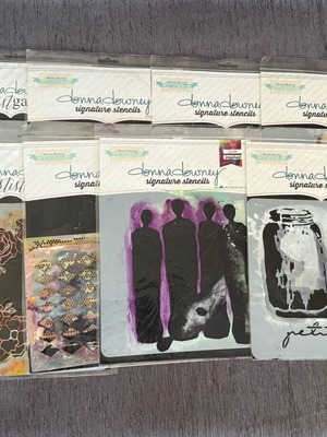 Donna Downey Signature Stencils used craft designs