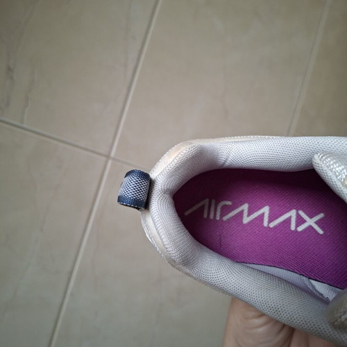 Nike Air Max 200 sneakers, beige and magenta leather