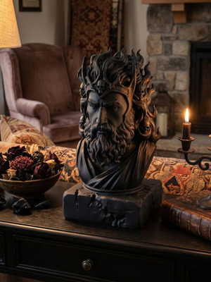 Hades decorative sculpture new, 12cm by 22cm height