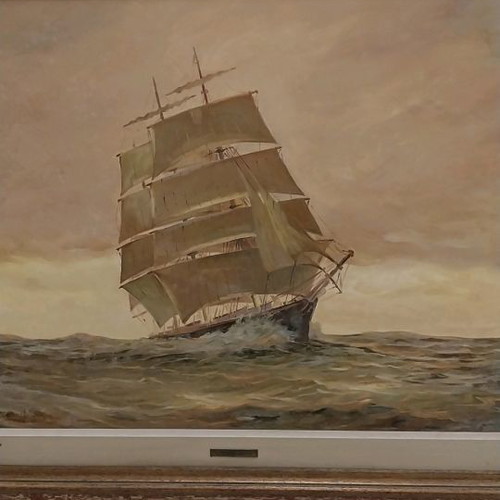 Papakostopoulos painting used, authentic 100x70