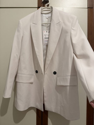 Zara oversized blazer καινούργιο, μπεζ, XS
