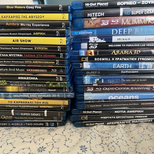 Blu-ray & Blu-ray 3D documentary collection like new, 35 titles