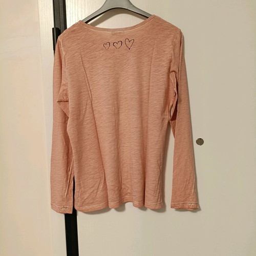 Street One women's long-sleeve blouse like new, orange with print