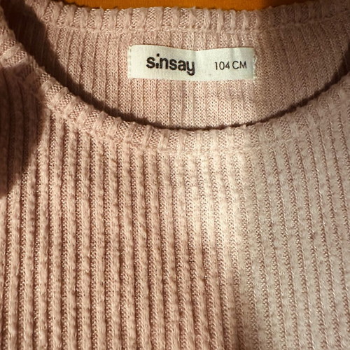 Sinsay set blouse and pants used, pink, 4 years, 104 cm