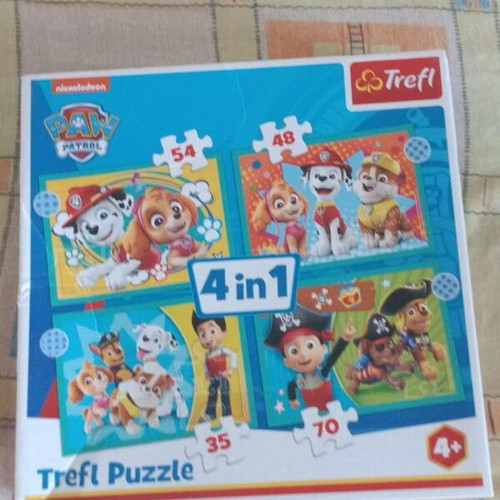 Paw Patrol puzzle 4 in 1 used, excellent condition
