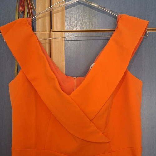 Desiree dress coral color, straight cut, like new