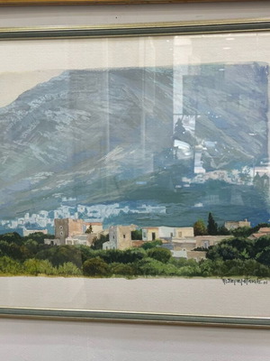 Πίνακας ζωγραφικής Γρηγόρης Σερεμετάκης παστέλ σε χαρτί σαν καινούργιο 60x80