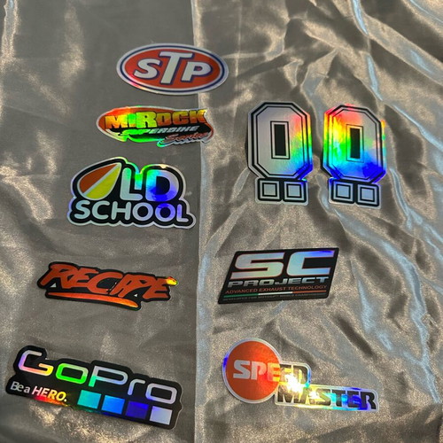 Hologram stickers set of 8 new