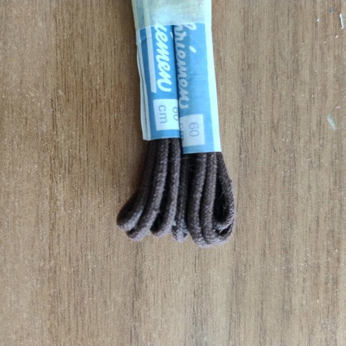 Set of brown shoelaces 60cm new
