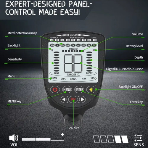 Metal detector new with LCD screen and sound