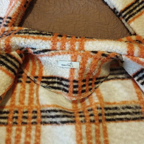 Checked women's coat Via Toscana made in Italy like new, multicolor