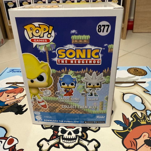 Funko Pop! Games Sonic The Hedgehog Super Sonic 877 like new