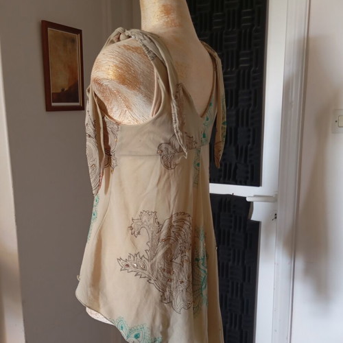 Lynne vintage blouse used, beige mint, size M