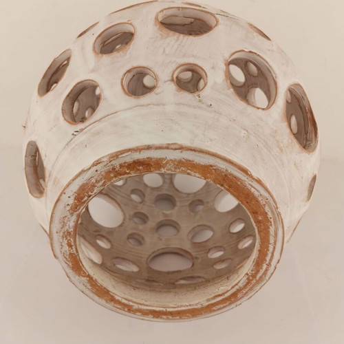 Ceramic garden wall light used