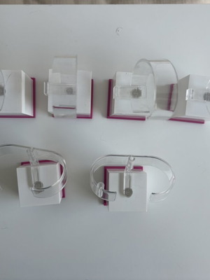 Watch and bracelet display stands used, set of 6