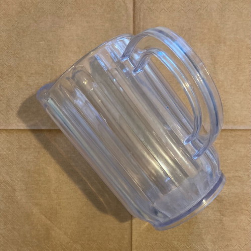 Ilsa Crystal 1.4L beer carafe like new, transparent polycarbonate