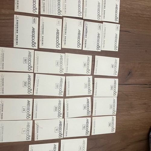 Αυτοκόλλητα Panini Mexico 86 μεταχειρισμένα, πακέτο 28 τεμαχίων