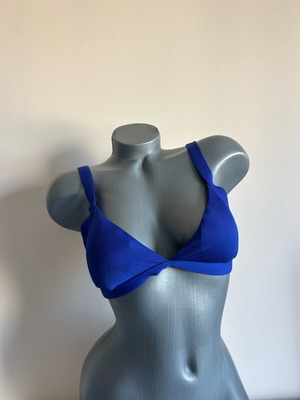 Blue bikini top new, size M