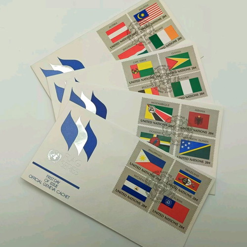 Pack of 4 United Nations First Day Covers 1982 new