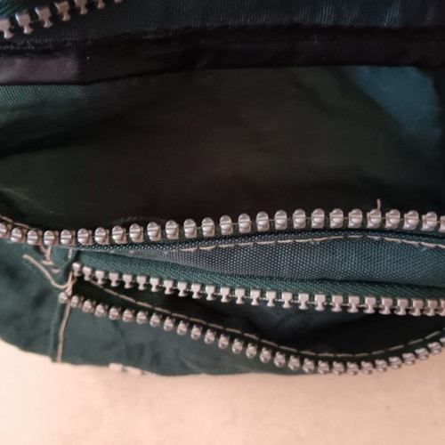 Waist bag used in dark green color