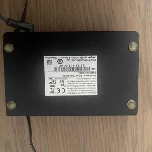 HDMI Splitter Aten 2-Port VS182A like new, black