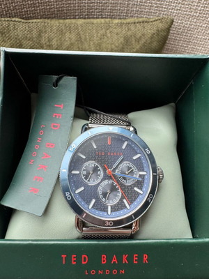 Ρολόι Ted Baker Magarit multifunction καινούργιο, μπλε και ασημί