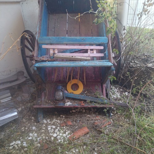 Cart used, decorative for garden or store