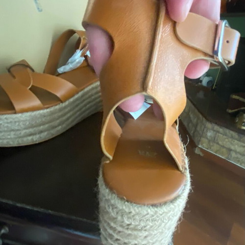 Zara leather sandals new, brown, size 41