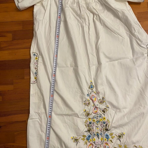 Ipekyol cotton dress used, size large, white with stains