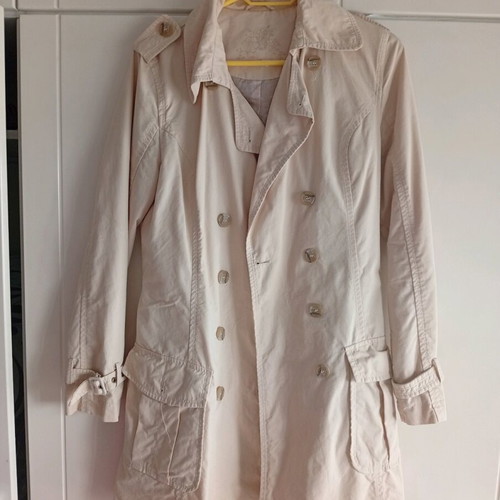 Beige women's trench coat S/M like new