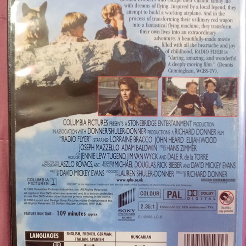 Radio Flyer DVD used, drama with subtitles