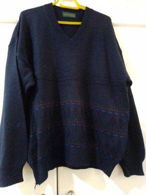 Knitted men's sweater XL used, gray