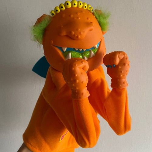 Boink'rs Okee Dokee Monster Boxer Puppet 1986 used vintage toy