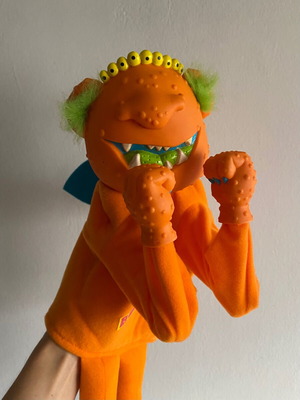 Boink'rs Okee Dokee Monster Boxer Puppet 1986 used vintage toy