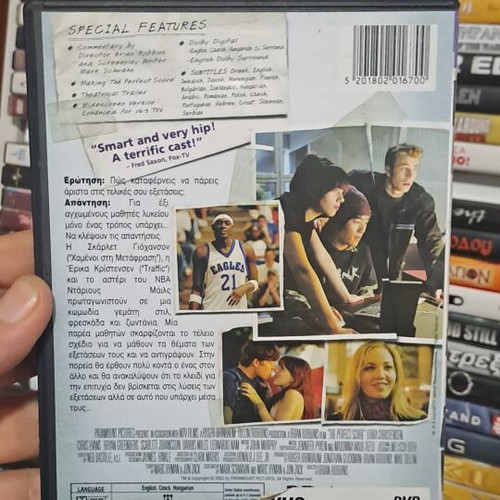 The Perfect Score DVD, adventure and social genres, subtitles