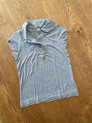 Ikks polo shirt like new, grey, size XS