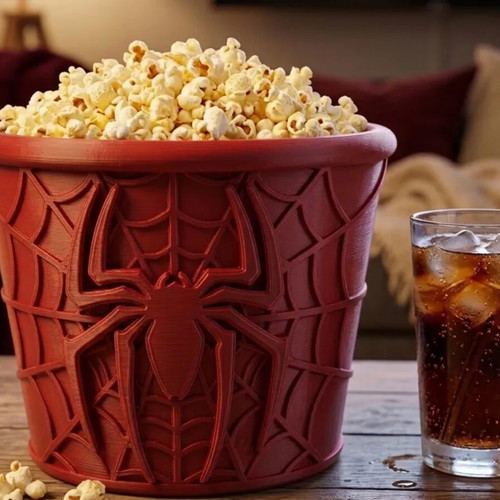 Spider-Man 3D Printed Popcorn Bucket