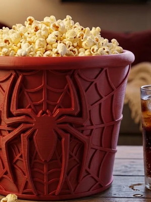 Spider-Man 3D Printed Popcorn Bucket