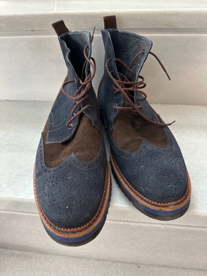 Ankle boots Prima L' Uomo used, size 43, blue and brown