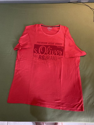 S.Oliver men's t-shirt new, red