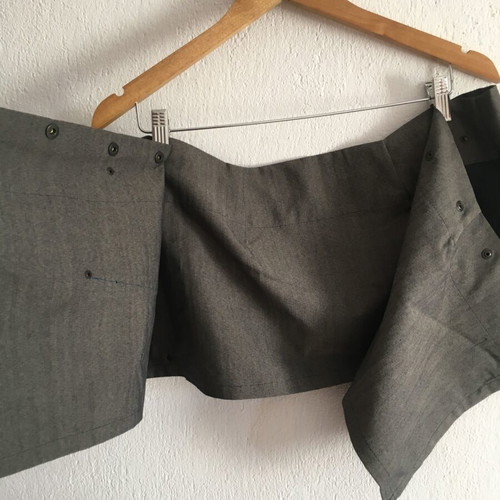 Multi size mini skirt, Y2K style, adjustable tick tack closing