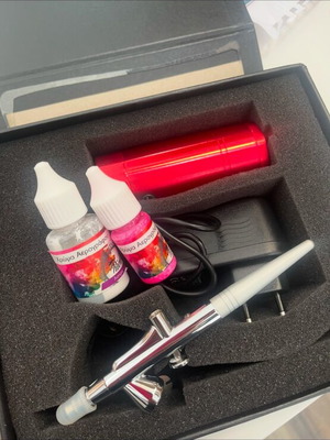 Nail airbrush new with two colors included