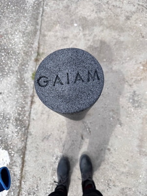 GAIAM Foam Roller 90cm new, massage roller for yoga charcoal
