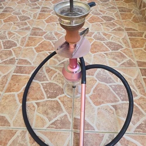 Kaya Shisha ELOX Desktop Carbon hookah, pink, anodized aluminum