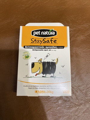 Pet Natura StaySafe antiparasitic spot-on ampoules for large dogs >30kg new
