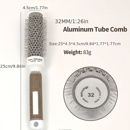 Professional Round Hair Brush Ceramic + Ionic 32mm new
